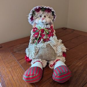 Vintage House Of Lloyd Christmas Around The World Flossie Mop Bunny Shelf Sitter